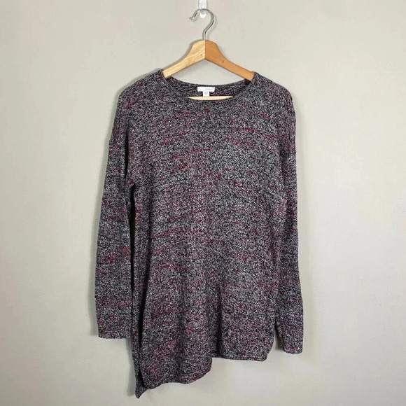 Pure Jill J.Jill Asymmetrical Cashmere Wool Pullover Knit Sweater Women's Medium - Picture 2 of 14